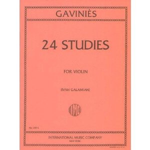 Gavinies, Pierre - 24 Studies - Violin solo - edited by Ivan Galamian - International Edition